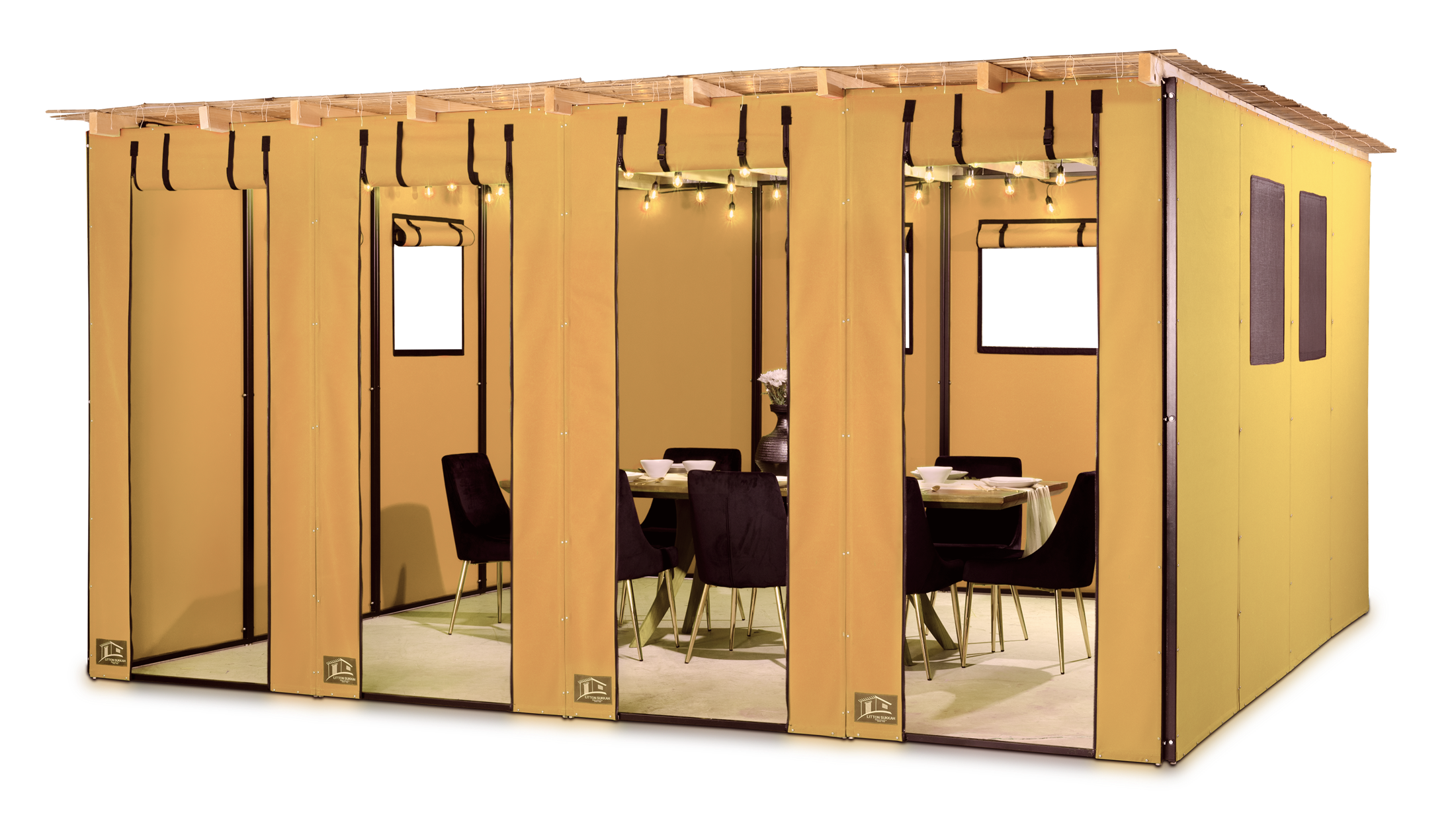 Litton Sukkah in yellow